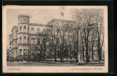 AK München, Wittelsbacher Palast (später Gestapo), Türkenstrasse