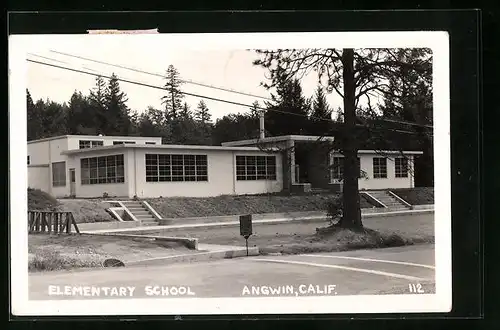 Foto-AK Angwin, CA, Ansicht der Elementary School
