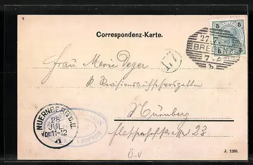 Lithographie Bregenz, Hotel Pfänder