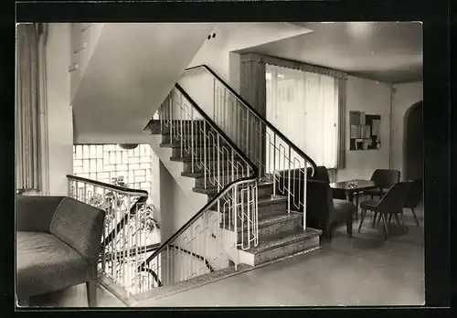 AK Boltenhagen, Foyer des Blindenkurheims Haus Seeschlösschen