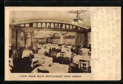 AK New York, NY, View from main Restaurant into Annex