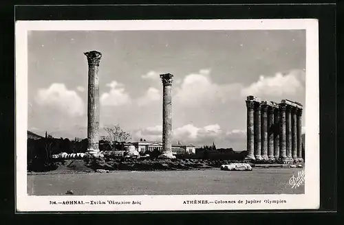 AK Athènes, Colonnes de Jupiter Olympien