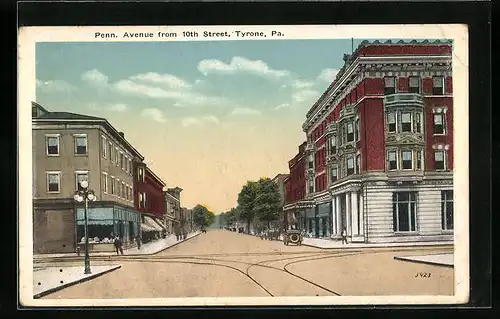 AK Tyrone, PA, Penn. Avenue from 10th Street