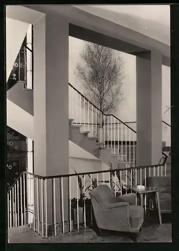 AK Prenzlau, Hotel Uckermark (Treppenhaus)