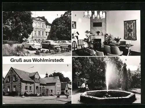 AK Wohlmirstedt b. Nebra, Rat der Gemeinde, Standesamt, Am Springbrunnen