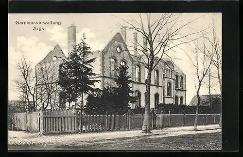 AK Arys, Zerstörte Garnisonsverwaltung