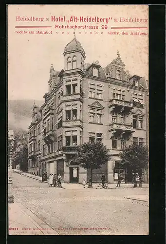 AK Heidelberg, Hotel Alt-Heidelberg, Rohrbacherstrasse 29