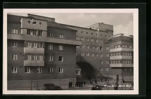 AK Wien, Strassenpartie am Marx Hof