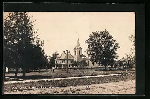 Foto-AK Amherst, WI, M. E. Church