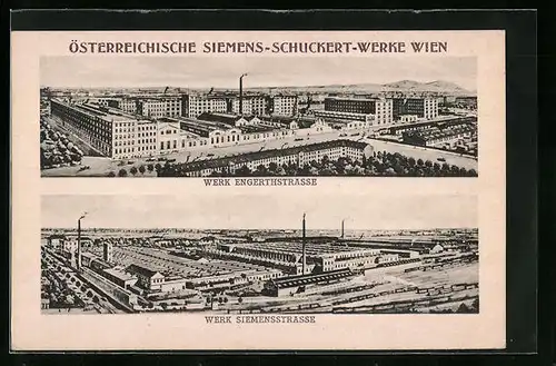 AK Wien, Österr. Siemens-Schuckert-Werke, Engerthstrasse, Siemensstrasse