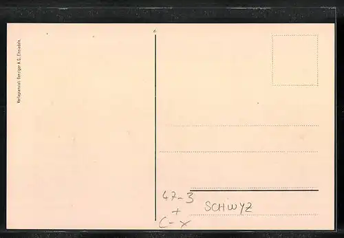 AK Schwyz, Absolvia 1923, Schulgebäude und Industriegelände