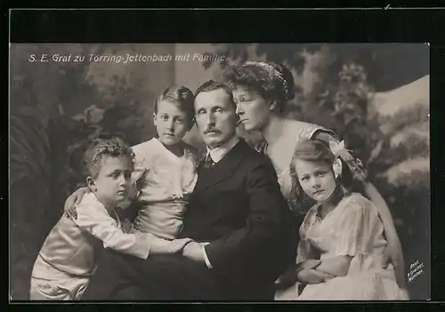 AK S. E. Graf zu Törring-Jettenbach mit Familie
