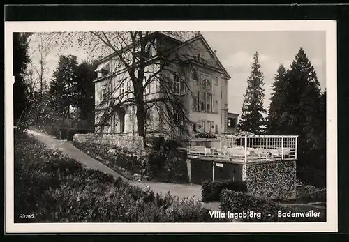 AK Badenweiler, Hotel Villa Ingebjörg