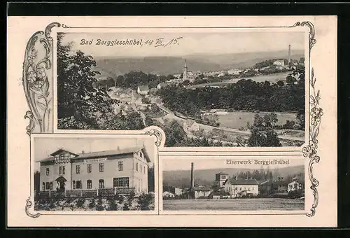 AK Berggiesshübel, Eisenwerk Berggiesshübel, Bethlehem-Stift, Teilansicht