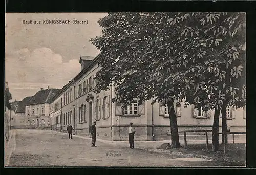AK Königsbach /Baden, Schulhaus