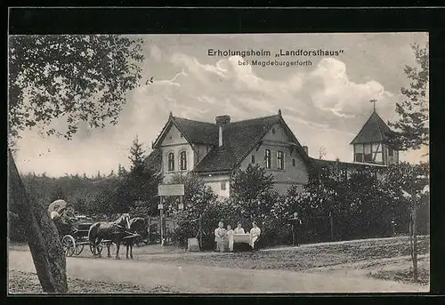 AK Magdeburgerforth, Erholungsheim Landforsthaus