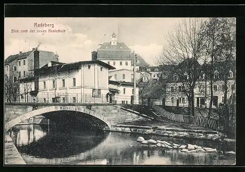 AK Radeberg, Blick nach der neuen Realschule