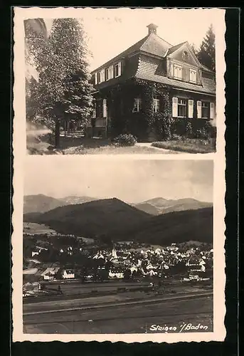 AK Steinen /Württ., Wohnhaus, Ortsansicht aus der Ferne