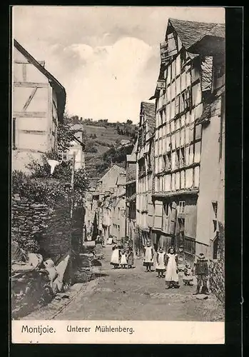 AK Montjoie, Strassenpartie am unteren Mühlenberg