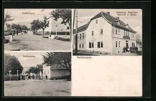 AK Seehausen, Gemeinde-Gasthaus P. Söhle, Dorfstrasse