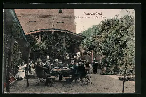 AK Schwanebeck, Restaurant zur Eisenbahn