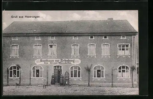 AK Heldrungen, Gasthaus zur Erholung