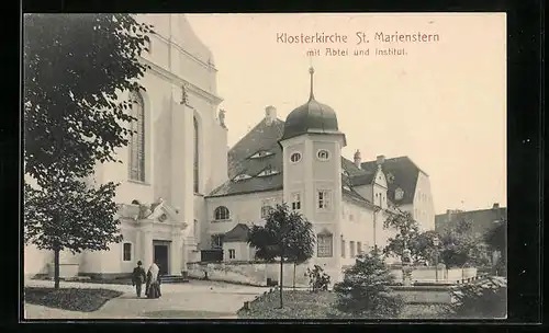 AK Panschwitz-Kuckau, Klosterkirche St. Marienstern, mit der Abtei und das Institut