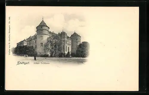 AK Stuttgart, vor dem alten Schloss