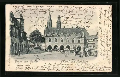 AK Goslar, Rathaus am Markt