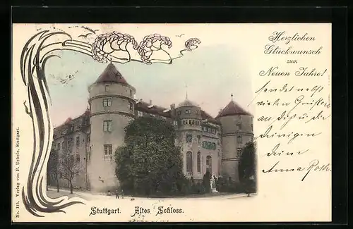 AK Stuttgart, am alten Schloss