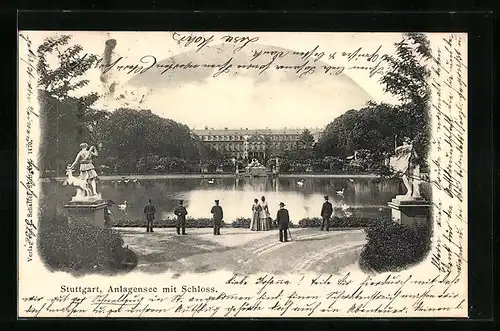 AK Stuttgart, Anlagensee mit dem Schloss