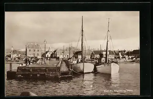 AK Ringkjöbing, Schiffe im Hafen