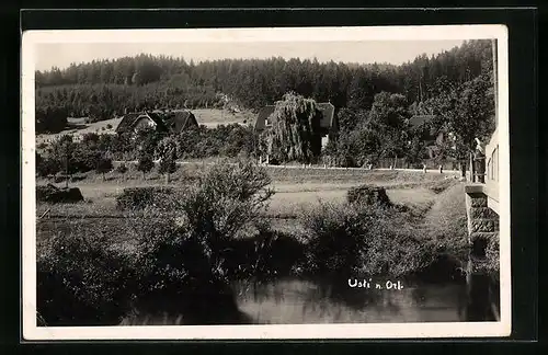 AK Usti Nad Oruci, Partie an der Brücke
