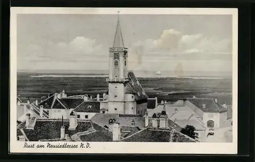 AK Rust am Neusiedlersee, Blick auf die Kirche