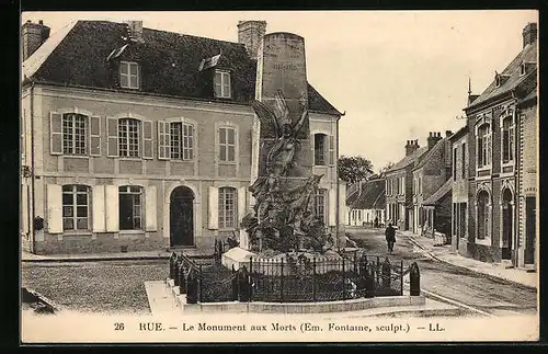 AK Rue, Le Monument aux Morts