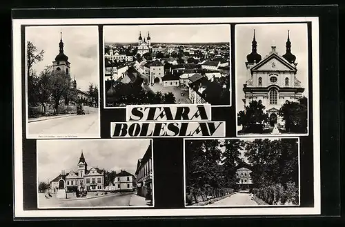 AK Stara Boleslav, Celkovy Pohled, Kirche, Rathaus