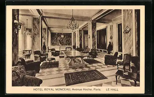 AK Paris, Hotel Royal Monceau at Avenue Hoche, Le Hall
