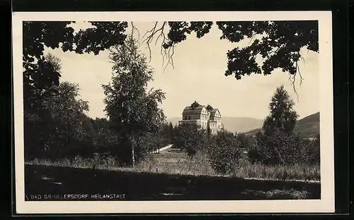 AK Bad Gr.-Ullersdorf, an der Heilanstalt