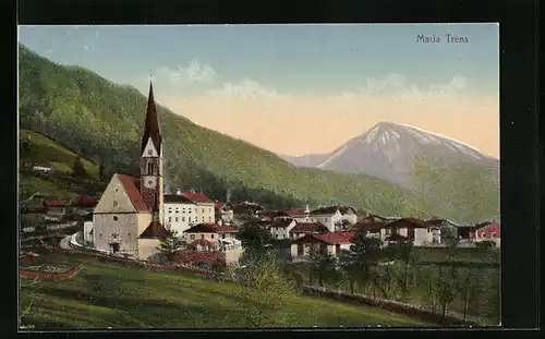 AK Maria Trens, Ortsansicht mit der Kirche