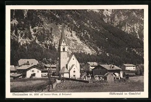 AK Mezzaselva, all`Isarco, Partie an der Kirche
