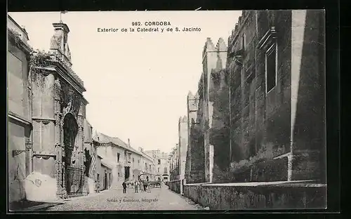 AK Cordoba, Exterior de la Catedral y de S. Jacinto