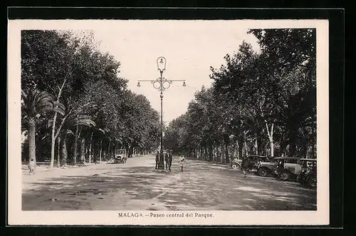 AK Malaga, Paseo central del Parque
