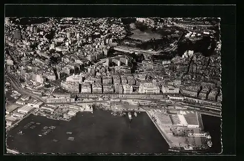 AK Alger, Vue Aerienne d`Alger centre et la nouvelle gare maritime