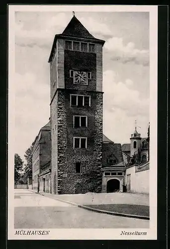 AK Mülhausen, Blick zum Nesselturm