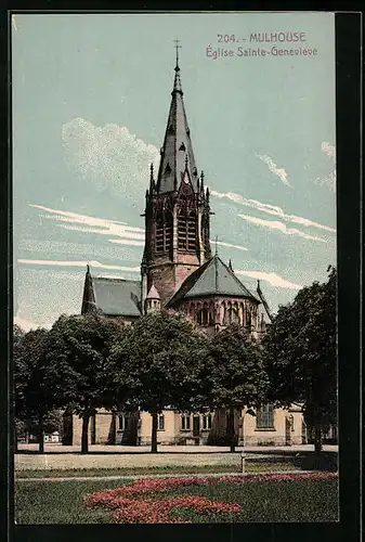 AK Mulhouse, Église Sainte-Geneviève