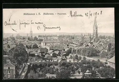 AK Mülhausen i. E., Panorama
