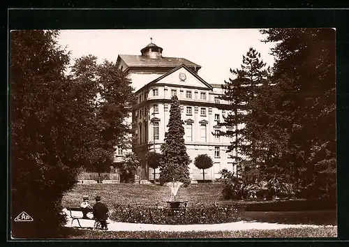 AK Mulhouse, le Théatre vu du Square Steinbach