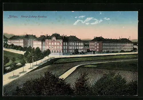 AK Zittau, König-Ludwig-Kaserne