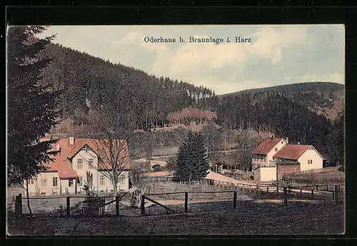 AK Oderhaus b. Braunlage i. Harz, Ortspartie