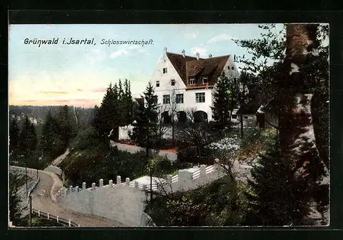 AK Grünwald i. Isartal, Gasthaus Schlosswirtschaft